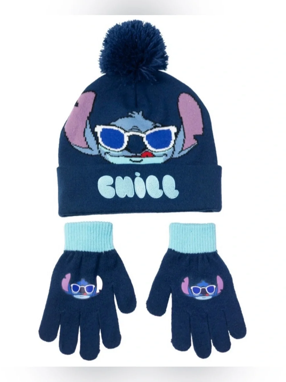 Disney Stitch Winter Hat & Gloves Set Kids NWT (NEW)